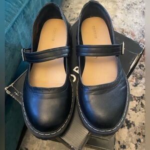 Torrid Black Flats with Strap